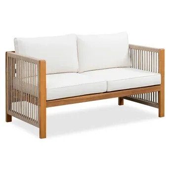 New Monterrey Acacia Wood 2-Seater Sofa (66 x 132 x 64 cm)