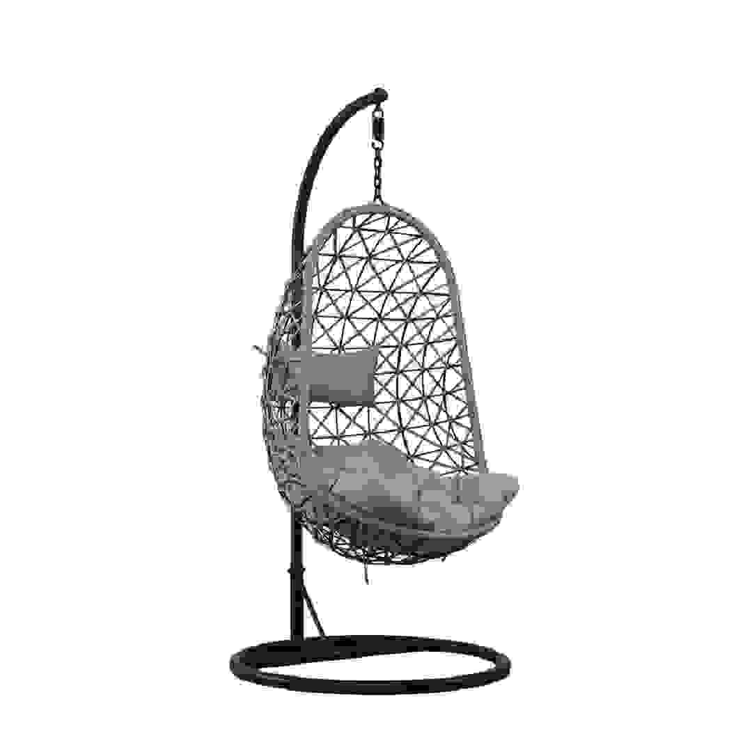 Cruella Single Seater Metal & Rattan Garden Hanging Cage Swing Pan Emirates