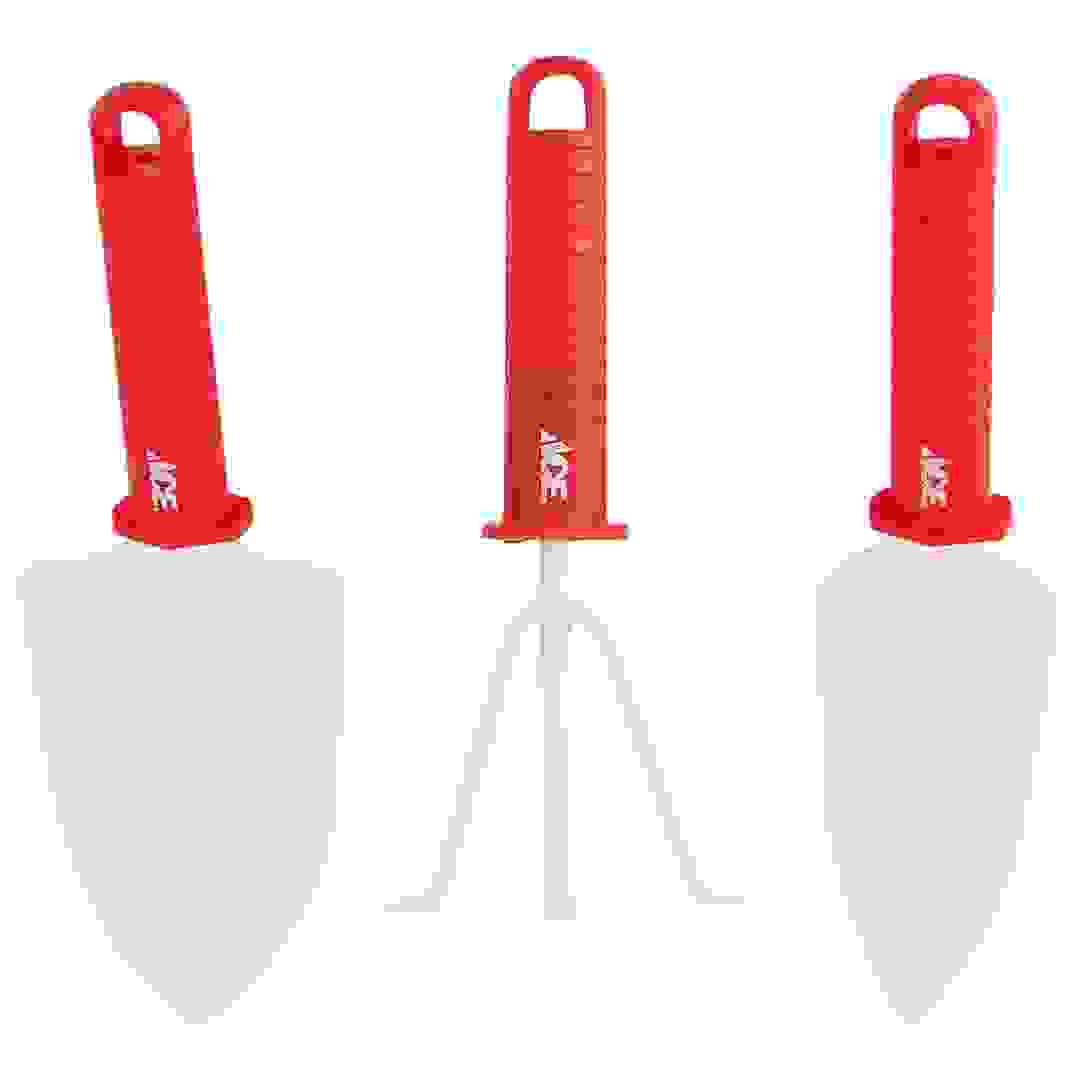 Ace Garden Tool Set (Set of 3, Red/White)