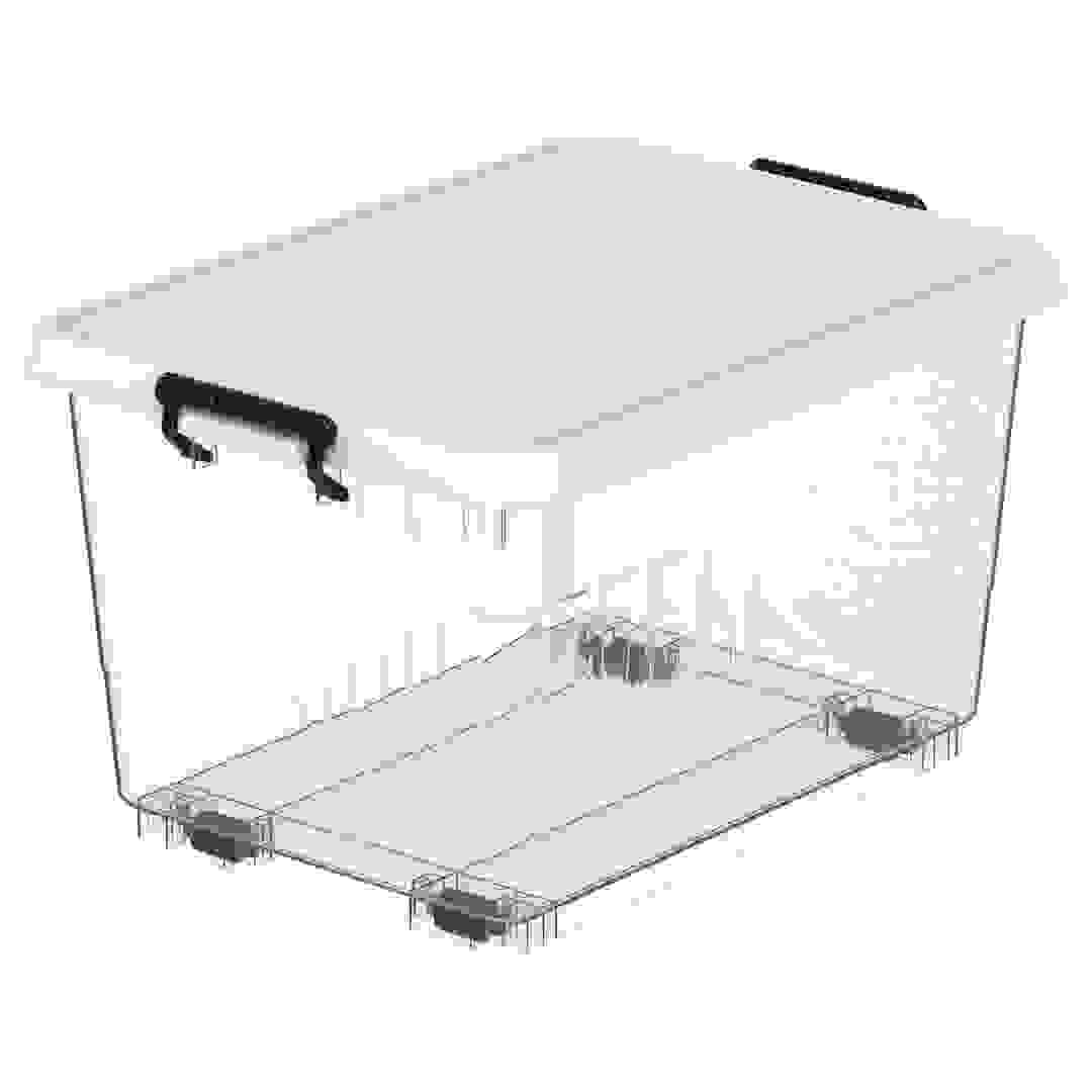 صندوق تخزين بلاستيك بغطاء كوزموبلاست (33 لتر، 53 × 37 × 30 سم)
