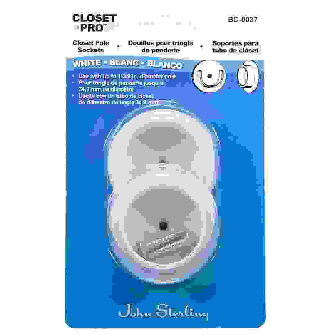 John Sterling Closet Socket Poles (Pack of 2)