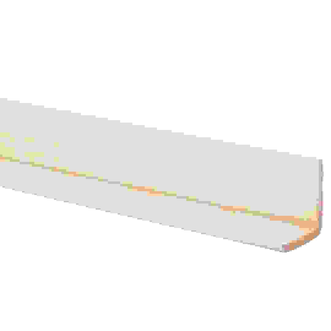 إفريز زاوية من خشب الصنوبر (40 × 40 × 2.4 سم)