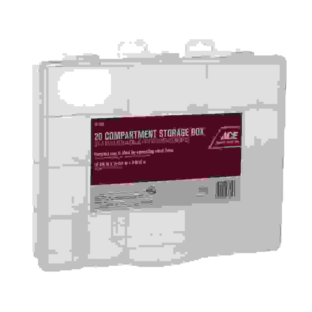 Ace Plastic 20 Compartment Storage Box (6.8 x 30 x 36 cm, Large)