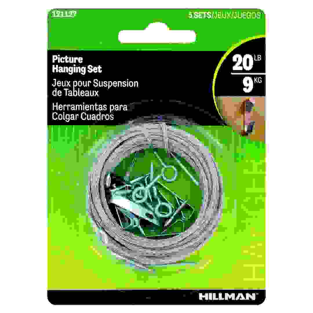 Hillman AnchorWire Steel Picture Hanging Set Pack (9 kg, 5 Pc.)
