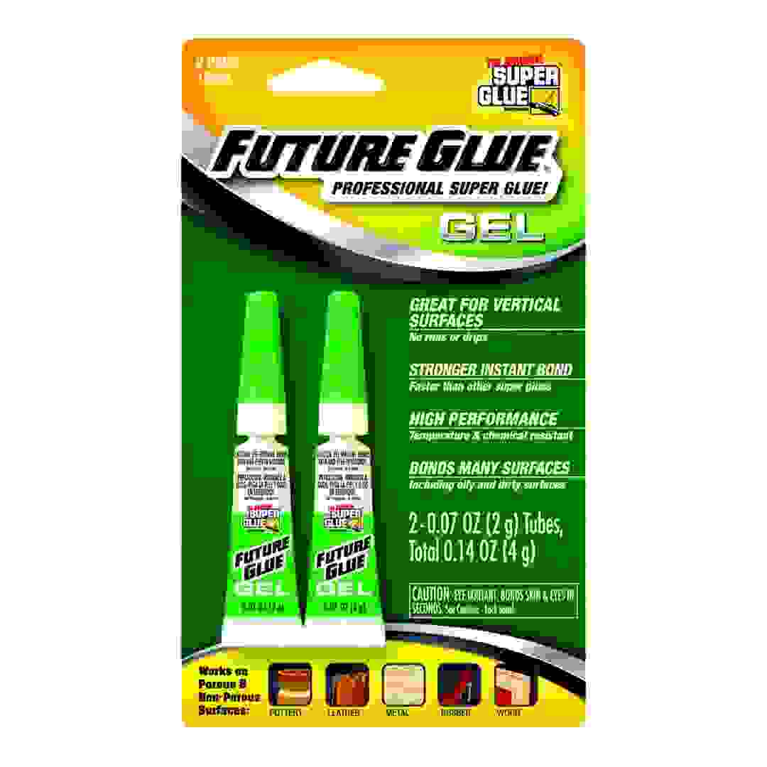 The Original Super Glue Corporation Future Glue Gel All Purpose Super Glue Pack (2 g each, 2 Pc.)