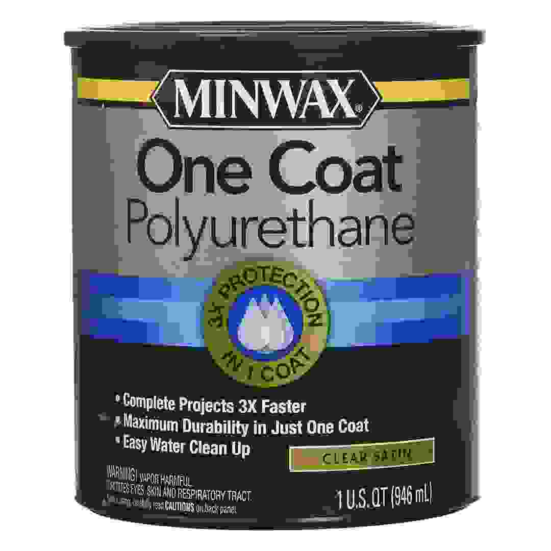 Minwax One Coat Polyurethane (946 ml, Clear Satin)