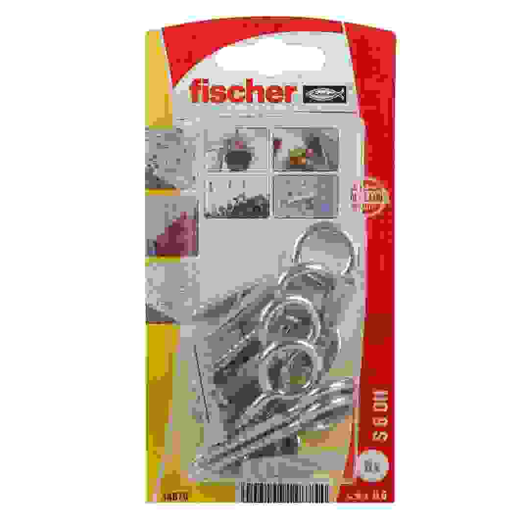 Fischer Expansion Plug W/ Eye Screw Pack, S6 (8 Pc.)