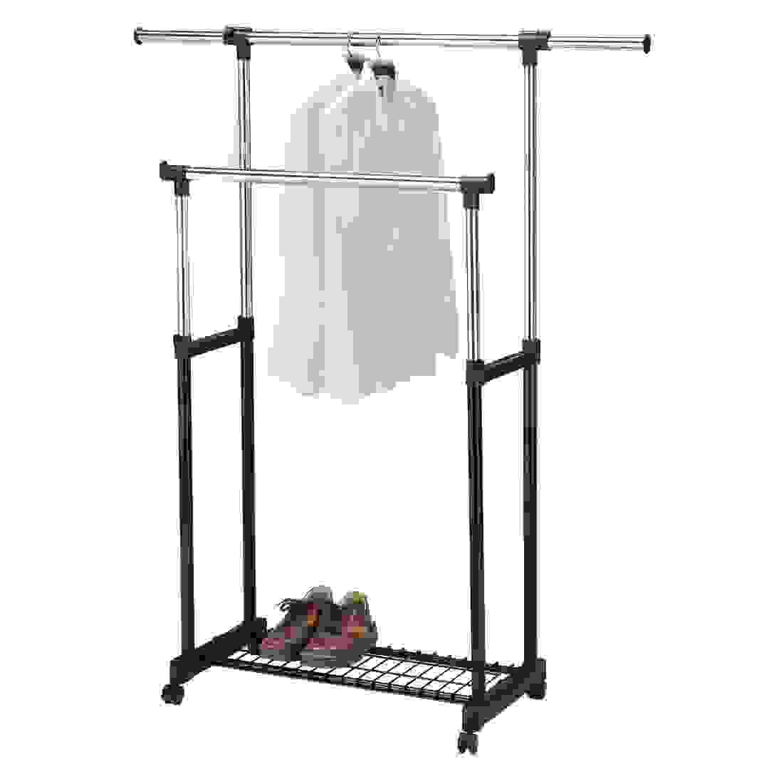 Pall Iron Double Clothes Hanging Rail (87.5 x 42 x 94.5-168 cm)