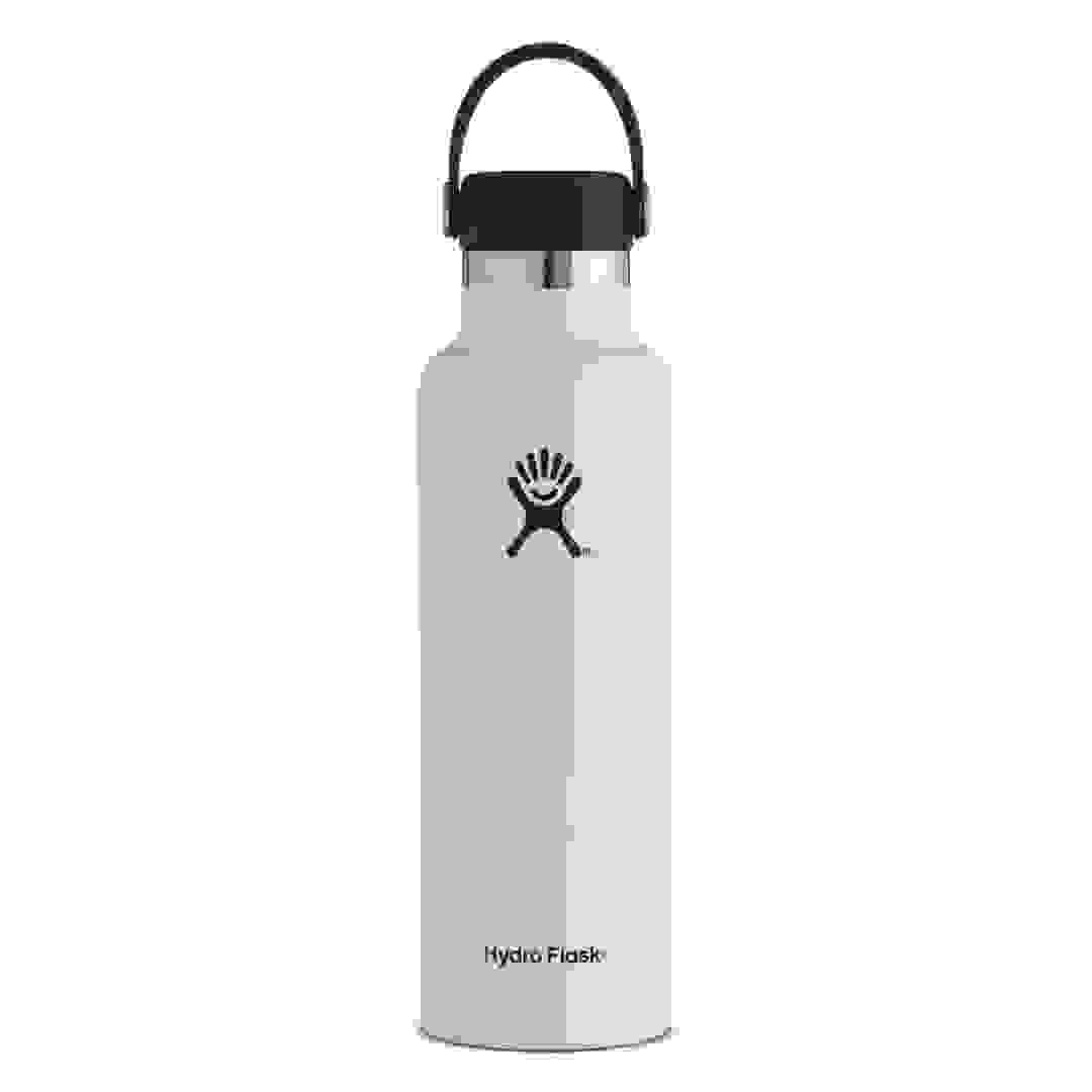 Hydro Flask Vacuum-Insulated Drinking Bottle (620 ml, White)