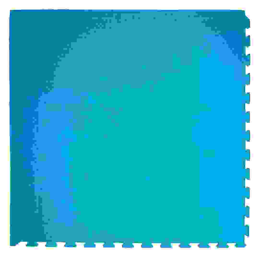 سجادة أنشطة إسفنجية بأطراف متشابكة تينيان (100 × 100 × 2 سم، أزرق فاتح)