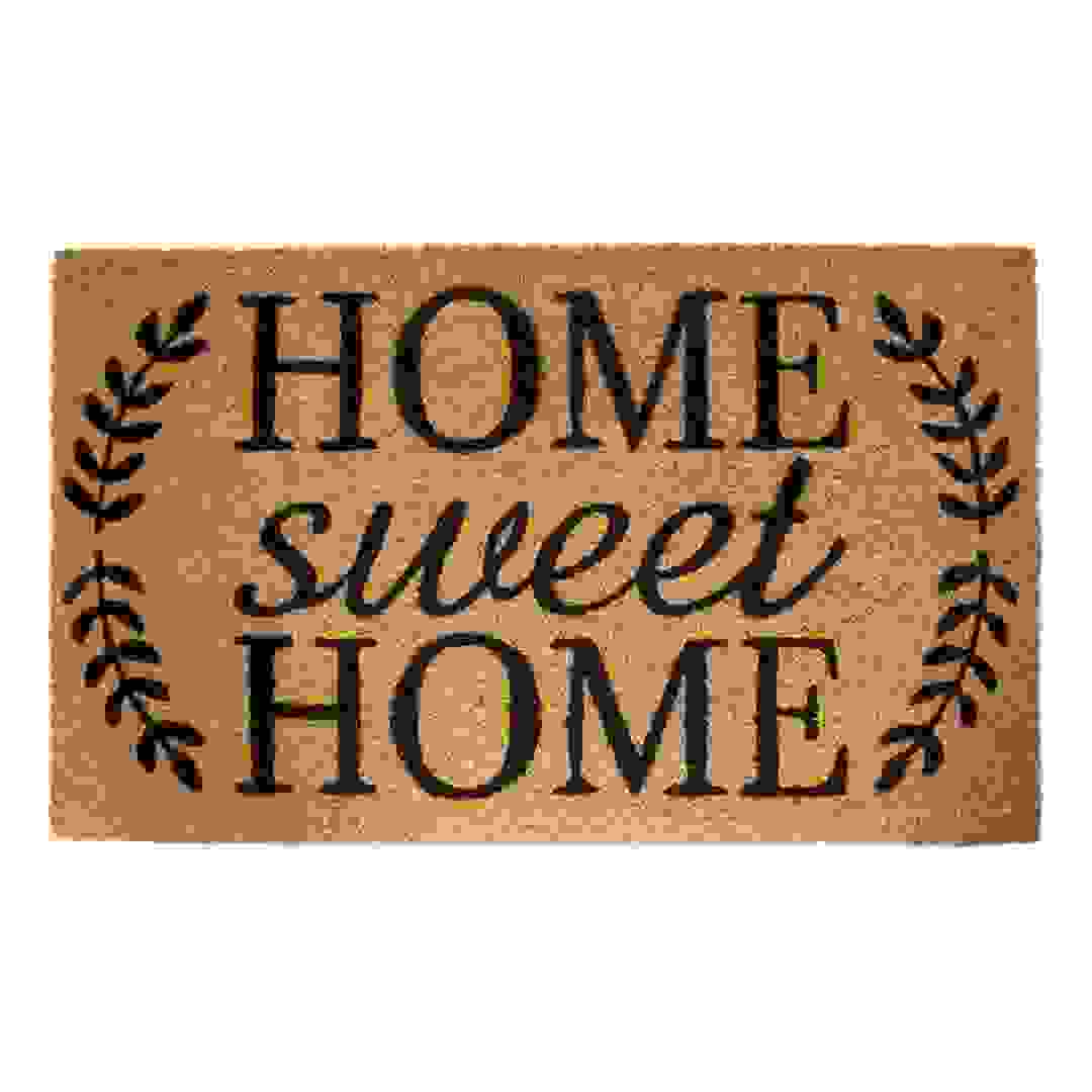 ممسحة أقدام من ألياف جوز الهند بعبارة Home Sweet Home راج آند رج (45 × 75 سم)