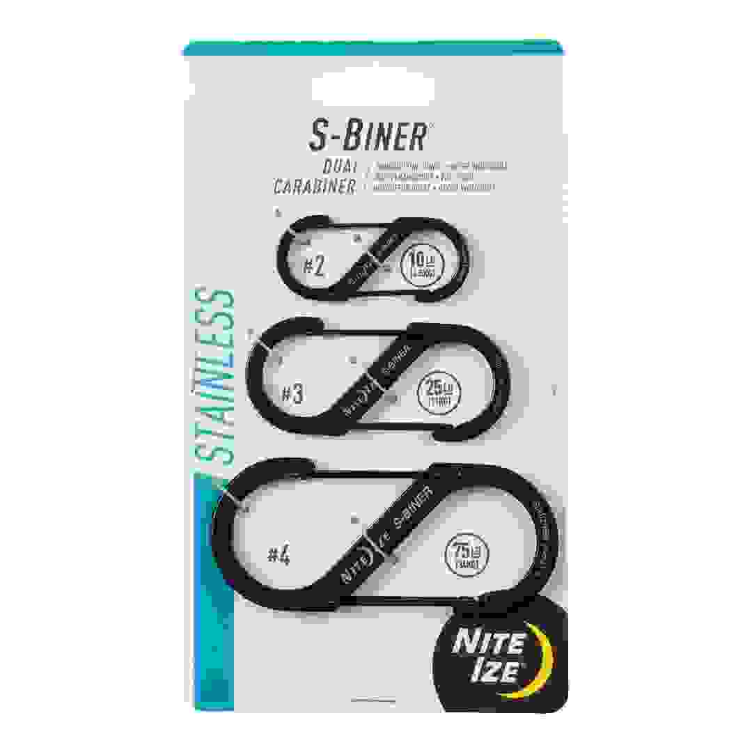 Nite Ize S-Biner Stainless Steel Dual Carabiner Combo Pack (3 Pc.)