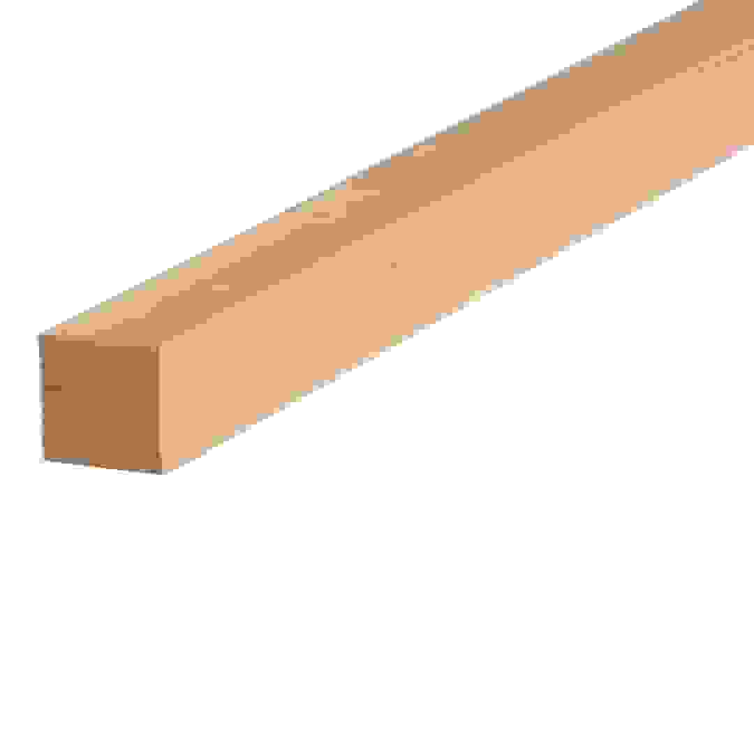 لوح خشب أبيض مملس مربع الحافة (34 × 34 ملم × 1.8 متر)