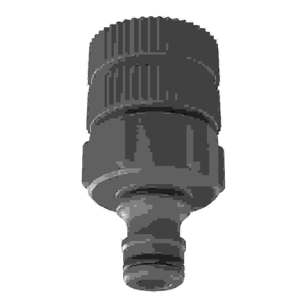 Verve Plastic 3-In-1 Outdoor Tap Connector (7 x 3.7 x 1.25 cm)