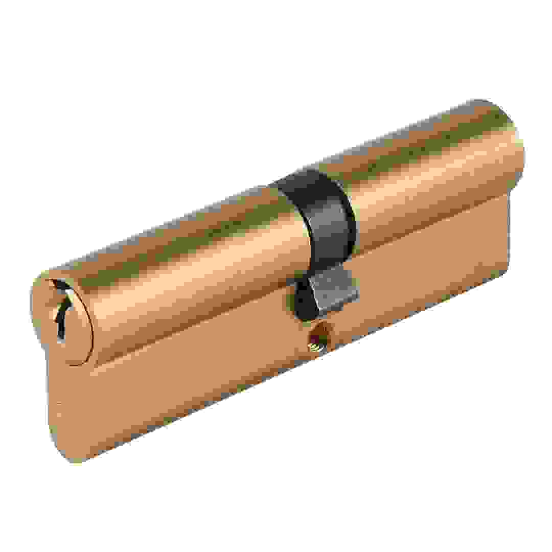 Smith & Locke Brass Cylinder Lock Set (95 x 33 x 17 mm)