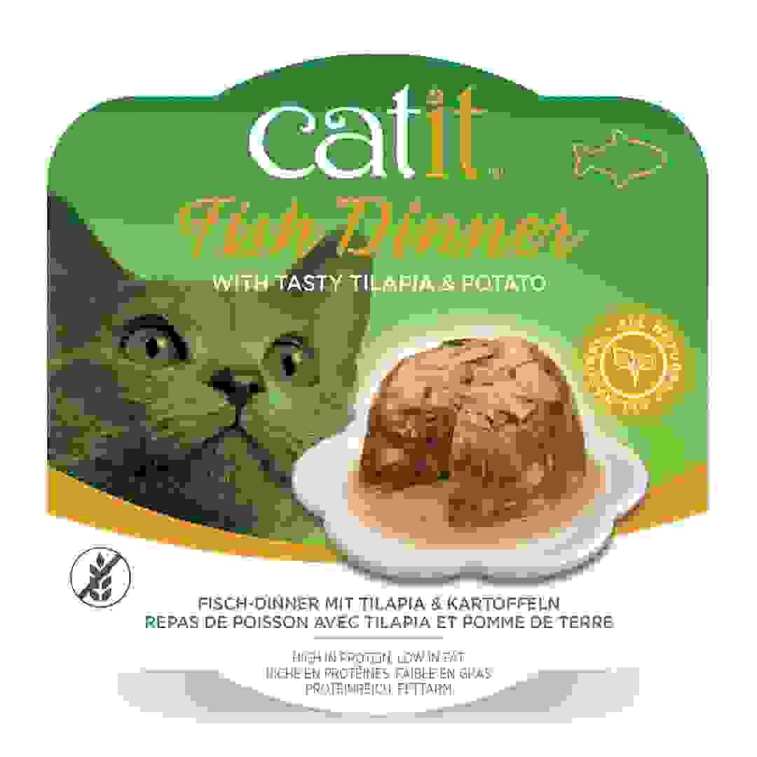 طعام قطط فيش دينر كاتيت (بلطي وبطاطا، 80 جرام)