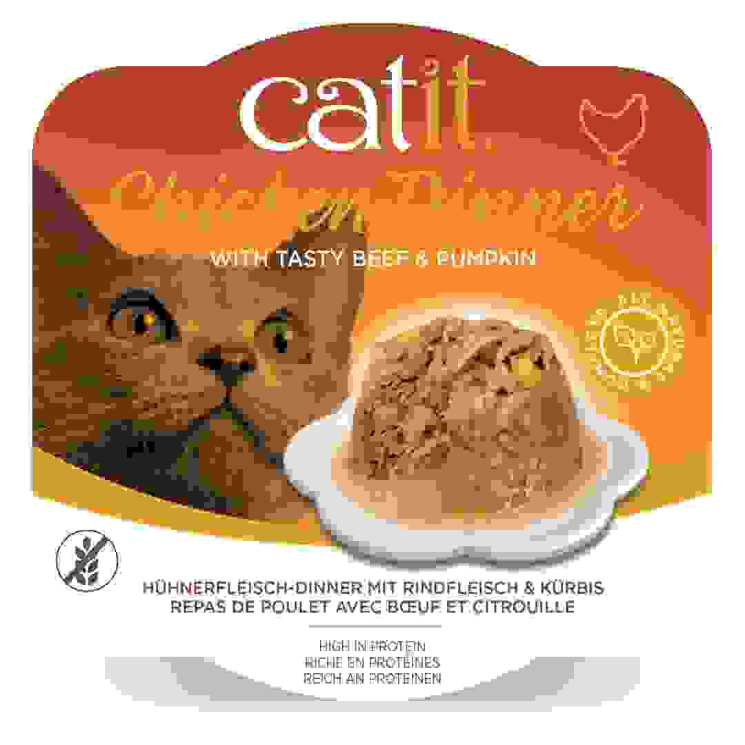 طعام قطط تشيكن دينر كاتيت (لحم ويقطين، 80 جرام)