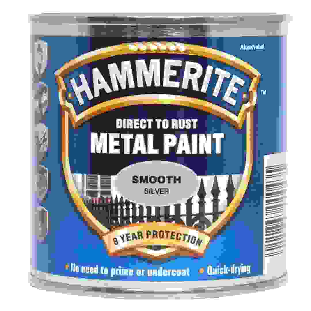 Hammerite Metal Paint (250 ml, Smooth Silver)