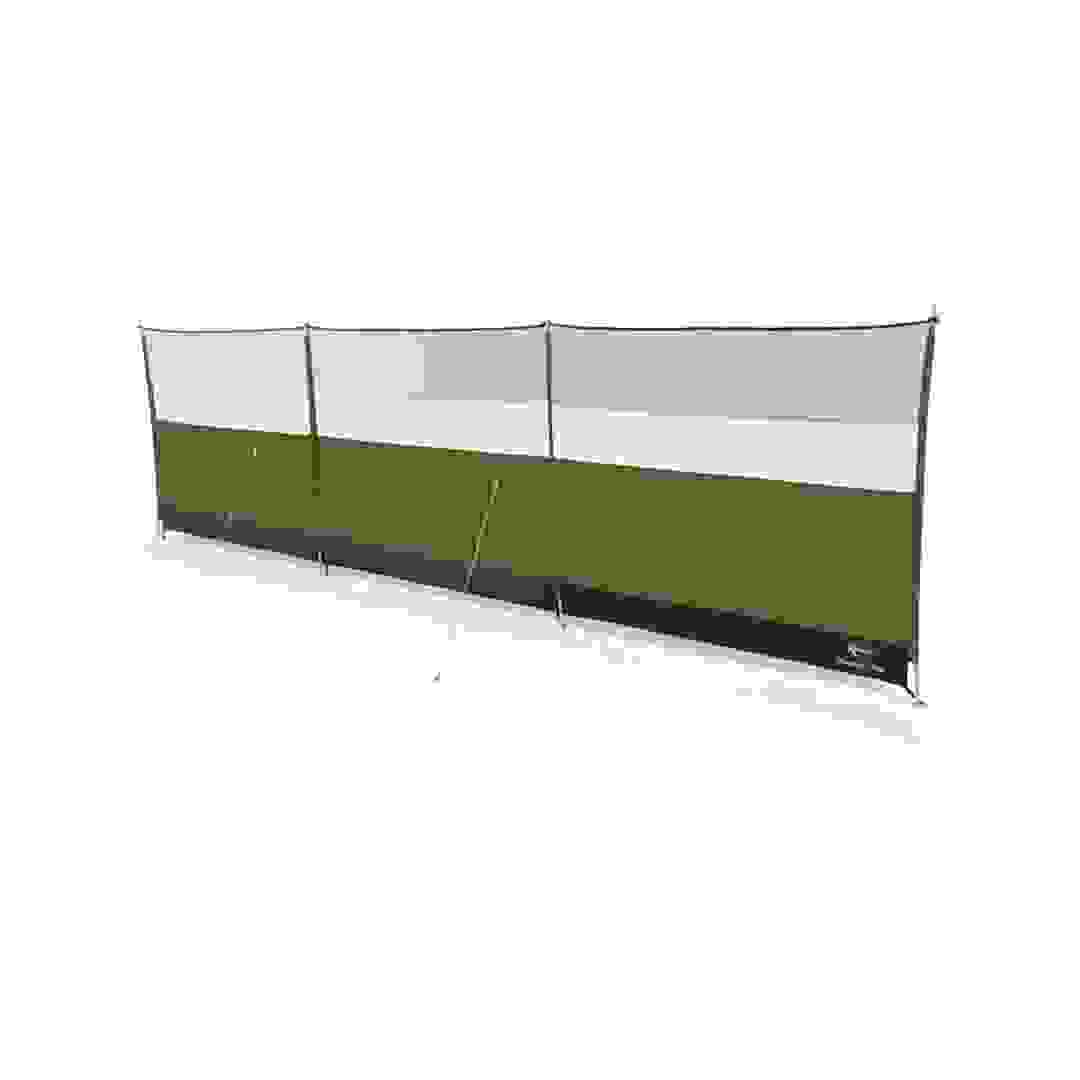 سياج مساحات حاجز للرياح دوميتيك كامبا (2 × 140 × 500 سم، أخضر عشبي)