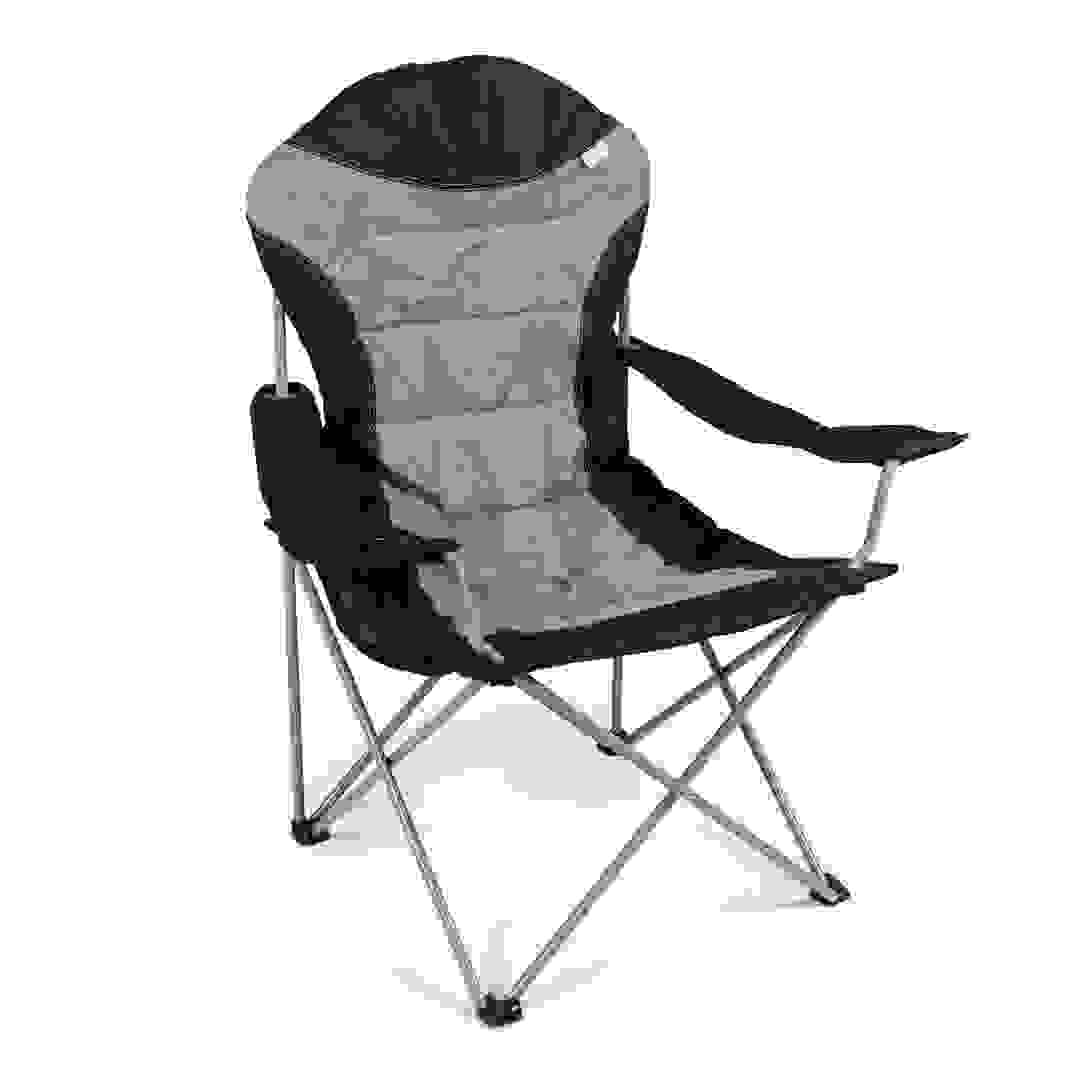 Dometic Kampa XL Folding High Back Chair (56 x 107 x 86 cm, Fog)