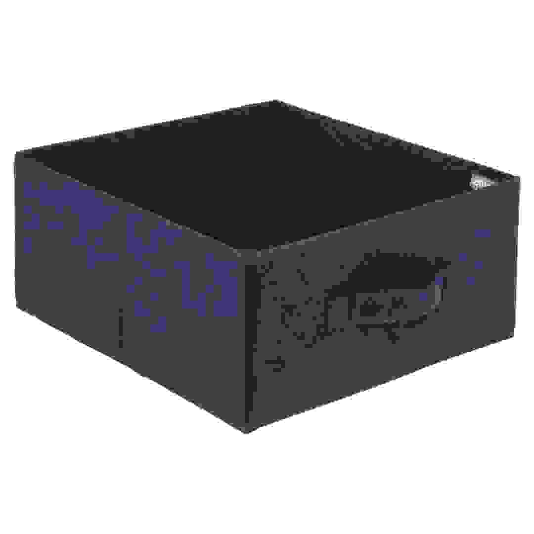 5Five Velvet Storage Box (31 x 31 x 15 cm, Dark Blue)
