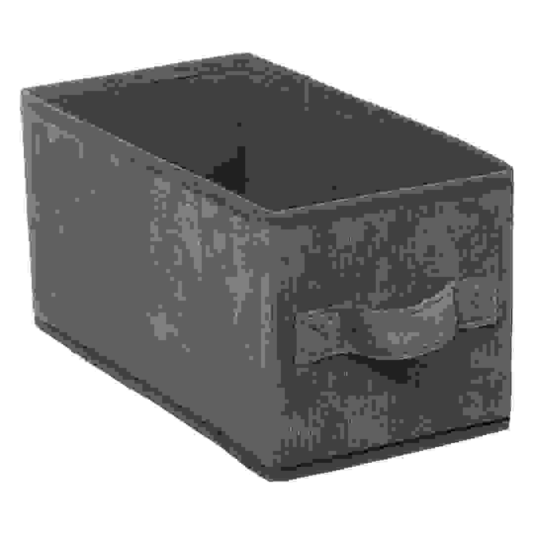 صندوق تخزين مخمل 5 فايف (رمادي، 15 × 31 × 15 سم)