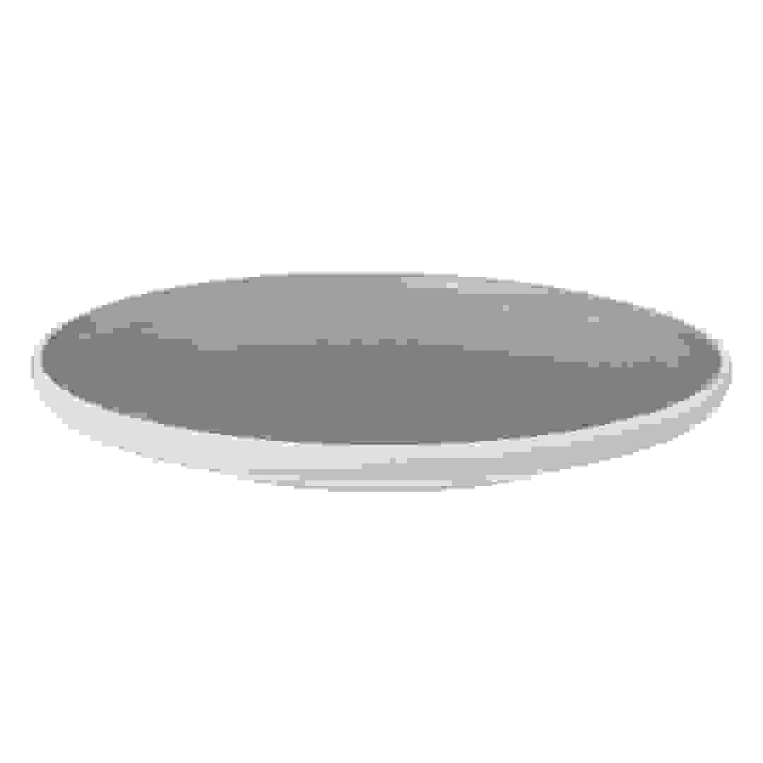 طبق حلوى فخاري إس جي (19.9 × 2.4 سم ، رمادي)