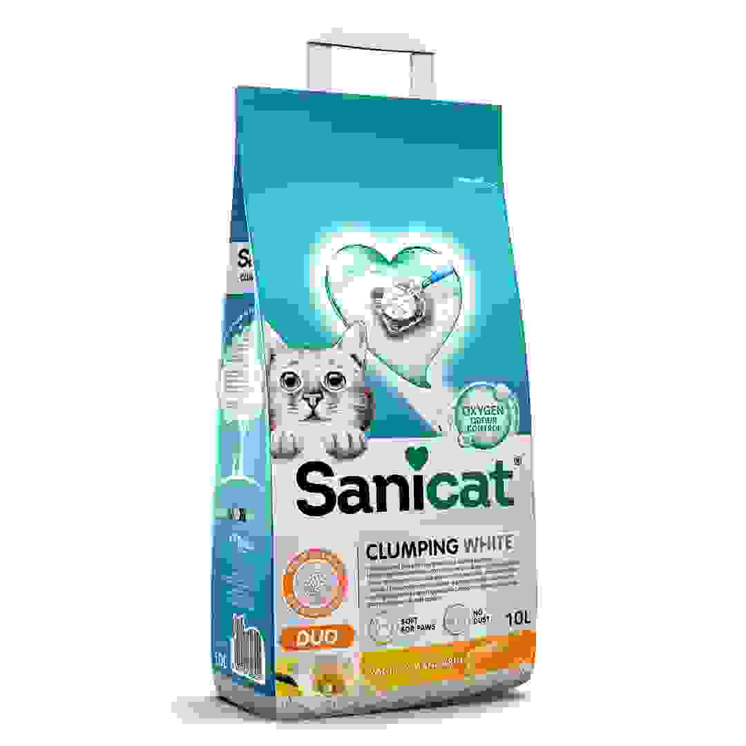 Sanicat Clumping White Duo Cat Litter (10 L)