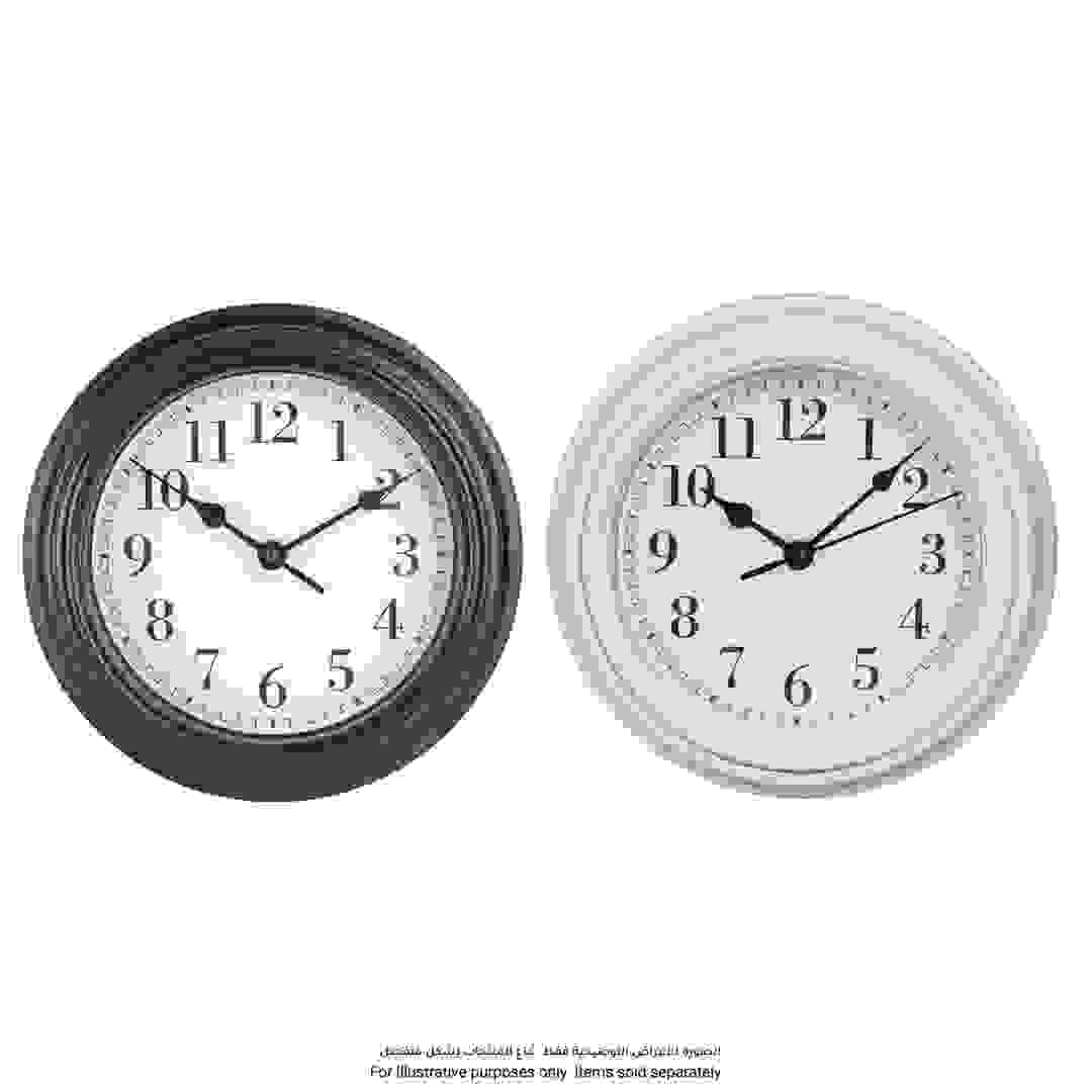 Atmosphera Classic Plastic Clock (Assorted colors/designs, 22.8 x 5 cm)