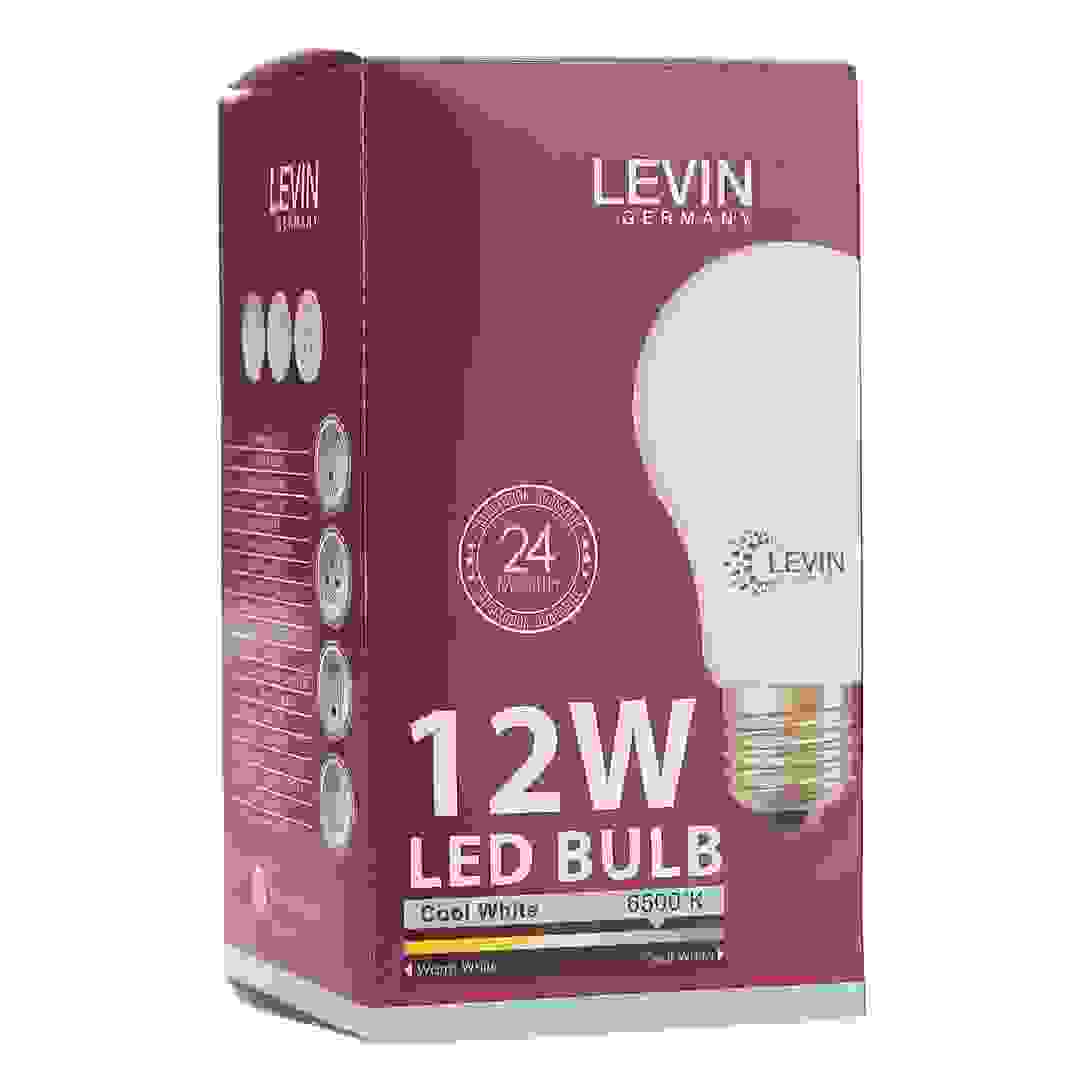 لمبة LED E27 نوع A ليفين (12 واط، ضوء نهاري)