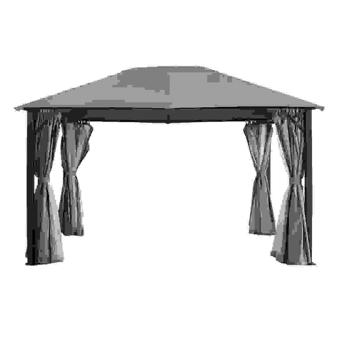 مظلة حديقة فولاذ مع ناموسية كاليس (298 × 395 × 267 سم)