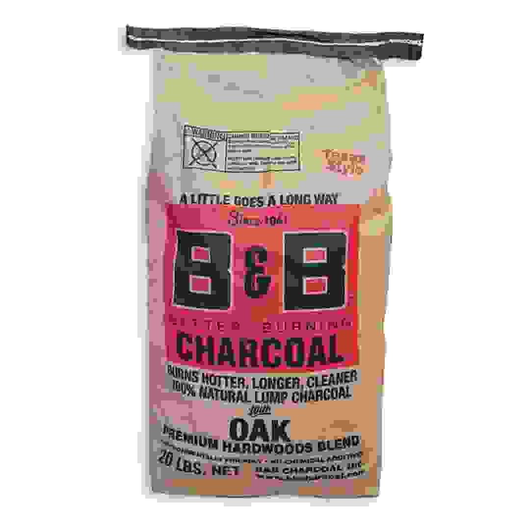 B&B Charcoal 100% Natural Oak Lump Charcoal (9.09 kg)