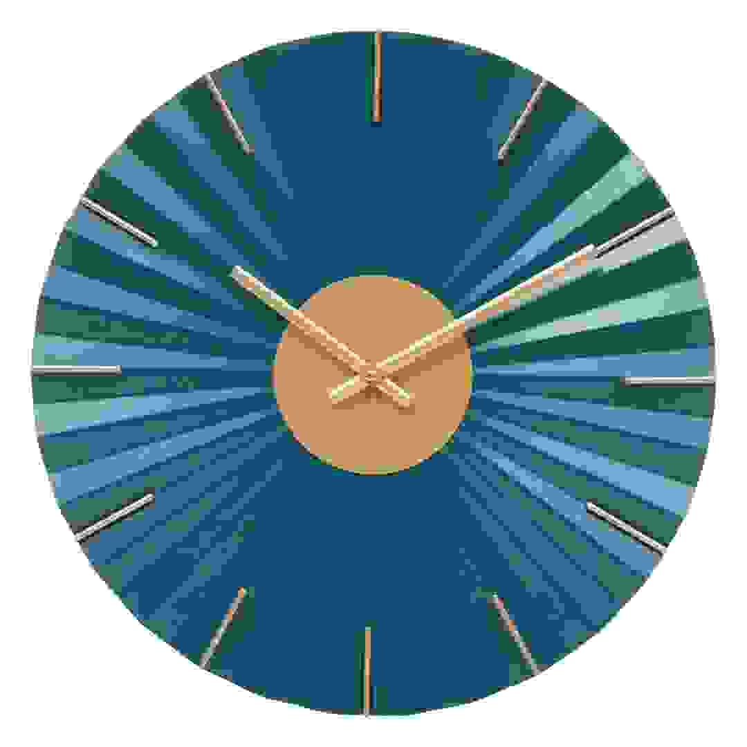 ساعة معدنية أتموسفيرا جيلينج (أزرق، 44.5 × 4.5 سم)