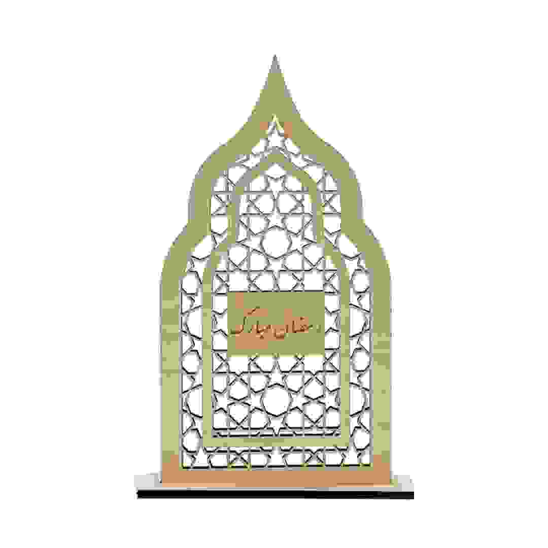 Hilalful Arabic Ramadan & Eid Al-Fitr Door Wreath (25 x 40 cm)