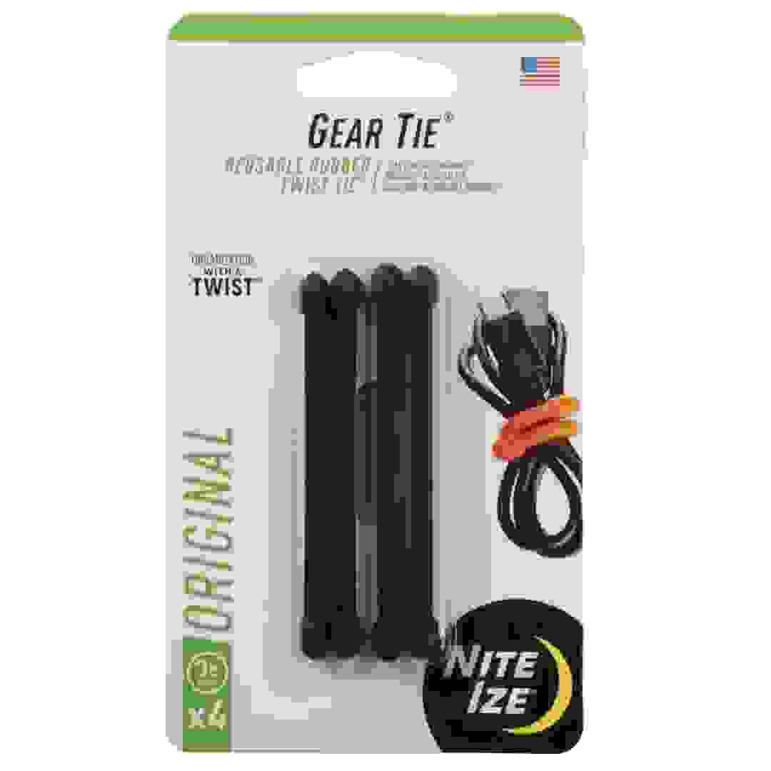 Nite Ize Gear Tie Reusable Rubber Twist Tie Pack (4 Pc., 7.6 cm)