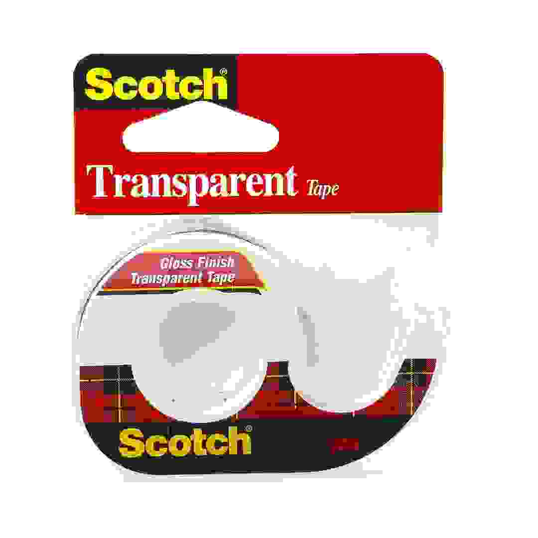 3M Scotch Transparent Tape With Plastic Dispenser