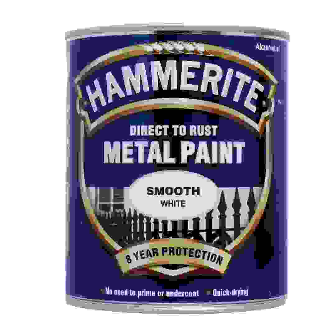 Hammerite Metal Paint (750 ml, Smooth White)