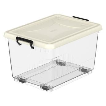Cosmoplast Plastic Storage Box W/ Lid (22 L, 46 x 32 x 26 cm)