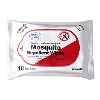 Cool & Cool Mosquito Repellent Wipes (10 Sheets)