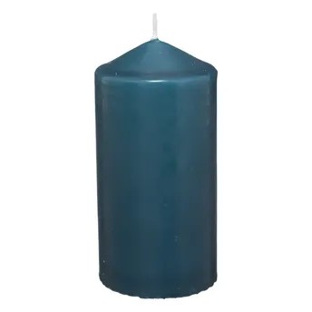 Comptoir de la Bougie Hugo Wax Pillar Candle (6.8 x 14 cm, Dark Blue)