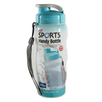 Lock & Lock Plastic Sports Bottle (500 ml, Blue)