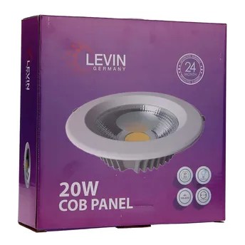 Levin LED Panel Light (200 mm, 20 W, Warm White)