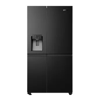 Gorenje Freestanding Side-by-Side Refrigerator, NRS9181VBIU (601 L)