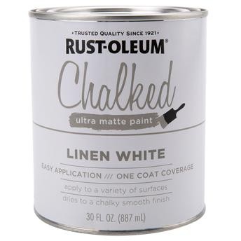 Rustoleum Chalked Ultra Matte Paint (887 ml, Linen White)
