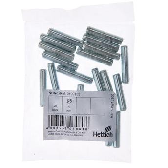 Hettich Push-In Shelf Support (5 x 24 mm, 20 pcs)
