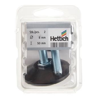Hettich Anti-Slip Level Screw (8 x 50 mm, 2 pcs)