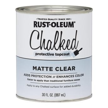 Rustoleum Chalked Protective Topcoat Paint (887 ml, Matte Clear)