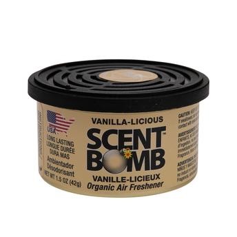 Scent Bomb Car Organic Air Freshener, Vanilla-Licious (42 g)