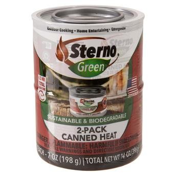 Sterno Green Canned Heat Ethanol Gels (2 pcs, 396 g)