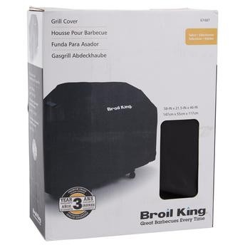 Broil King 58’ Premium PVC Polyester Cover (58 x 21.5 x 46 inch, Black)